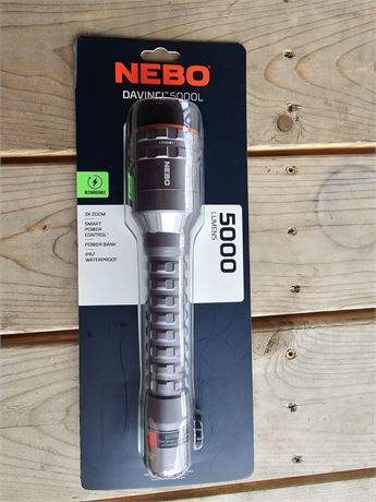 NEBO Davinci 5000L 5000 Lumens flashlight and powerbank