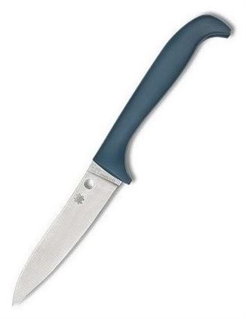 Spyderco Counter Critter Kitchen Knife Blue Plain Edge